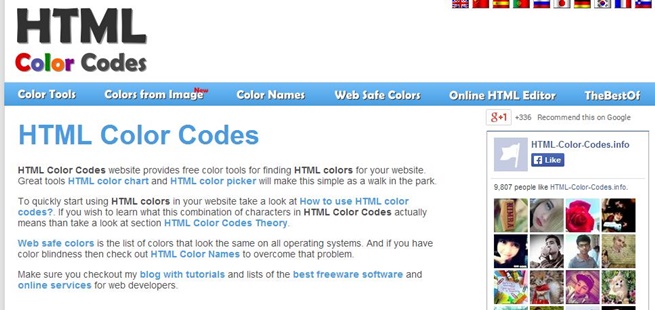 HTML Color Codes