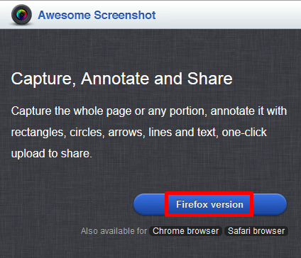 Awesome Screenshot for Firefox