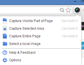 Awesome screenshot extension on Chrome