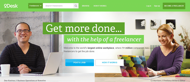 oDesk Home Page