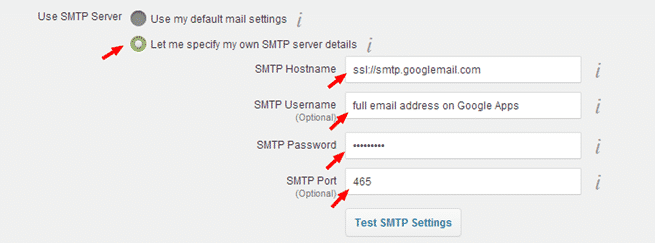 setting up SMTP server