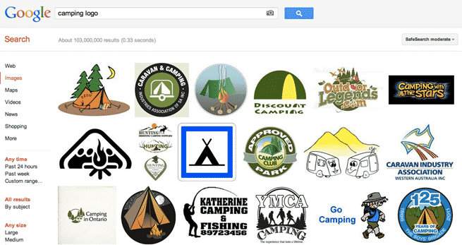 Camping logos