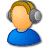User with headphone Favicon