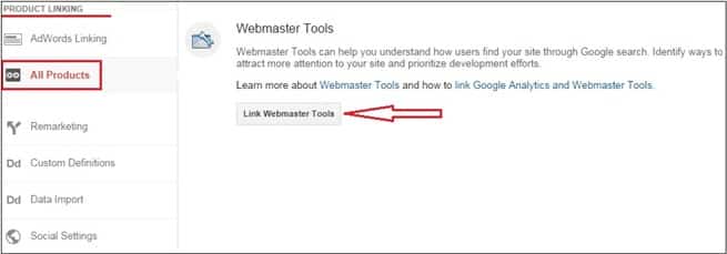 Method 3: Using Google Analytics in Google Webmaster Tools