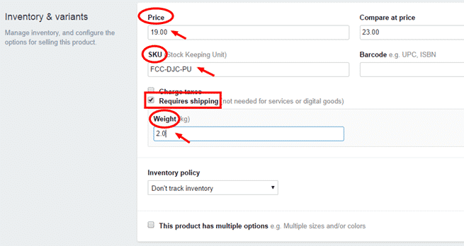 add products to shopify store