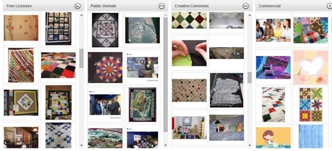 image search result in Every Stock Photo website