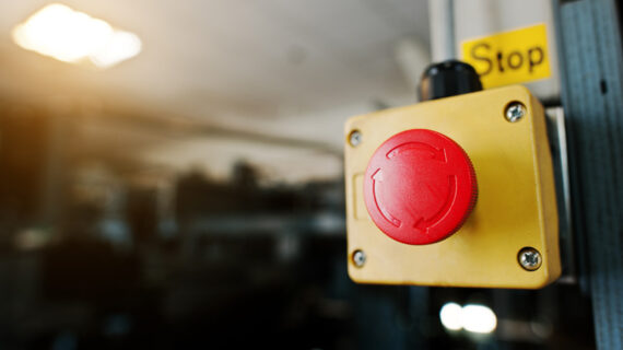 red button emergency alarm