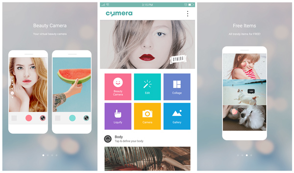 cymera camera app interface