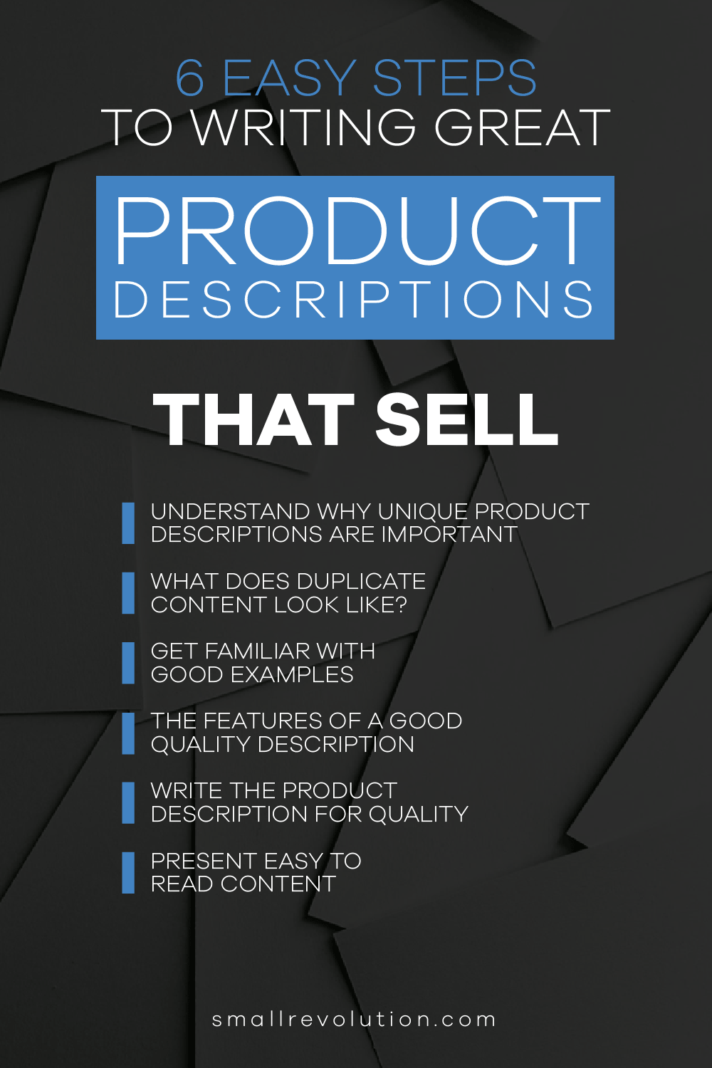 8 Easy Steps to Writing Great Product Descriptions That Sell