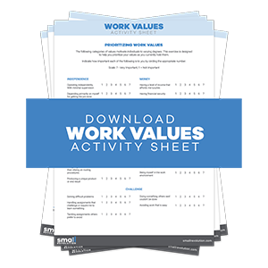 Work Values Activity Sheet