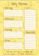 fun yellow coloured daily planner