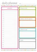 playful colour designed daily planner
