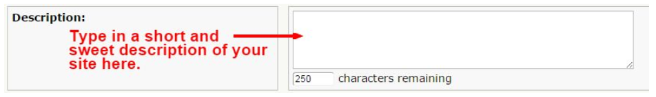 submit site description