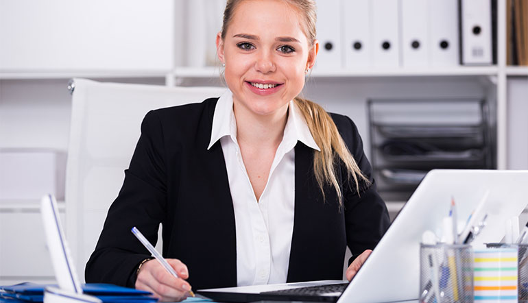 smiling business woman