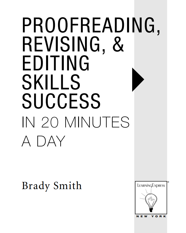 Brady Smith proofreading skills book