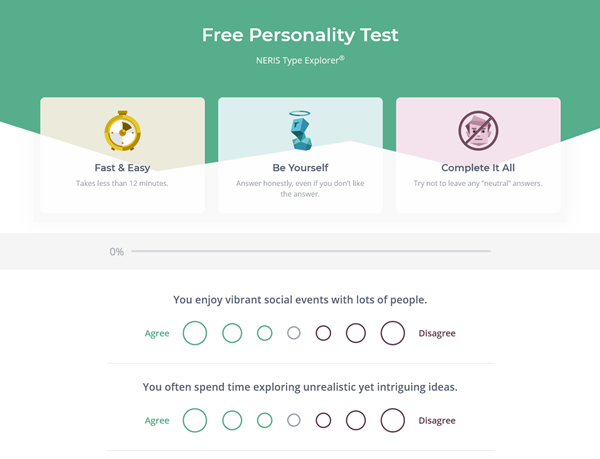 free personality test