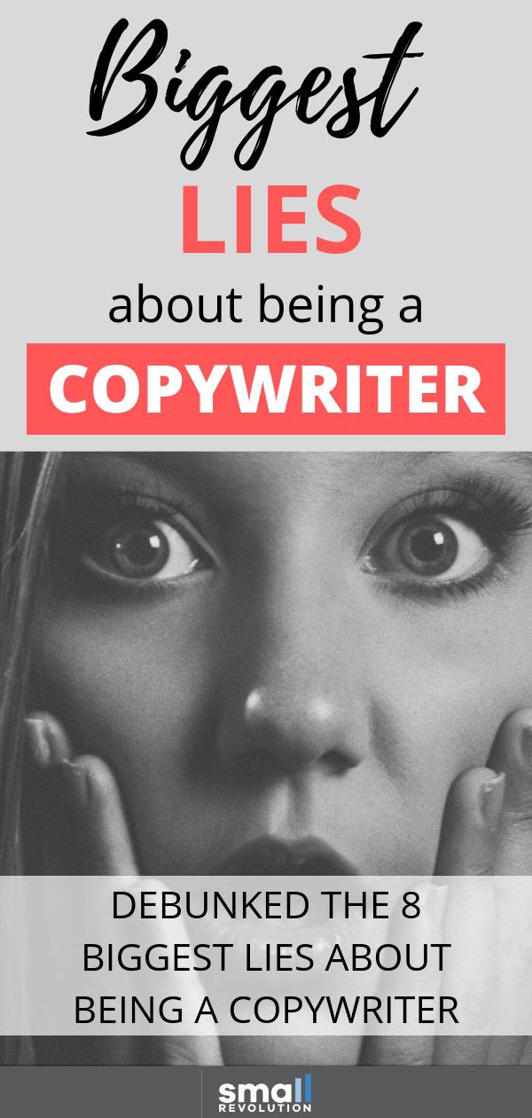 Biggesr lies about being a copywriter