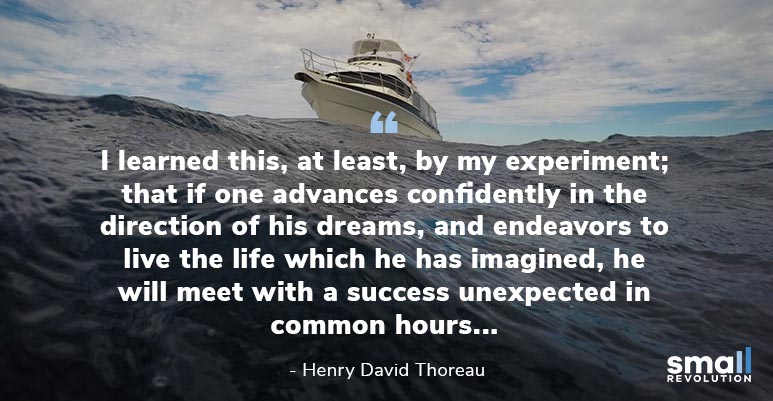 Henry David Thoreau inspirational quote