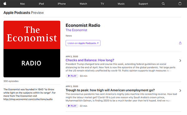 Apple Podcasts - Economist Radio