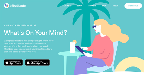 MindNode 6 homepage