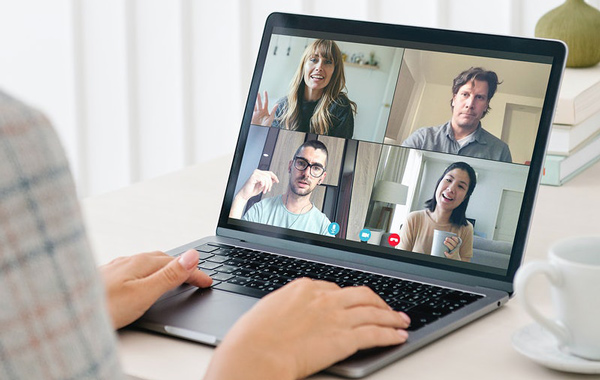 Friends having a video call during the coronavirus pandemic