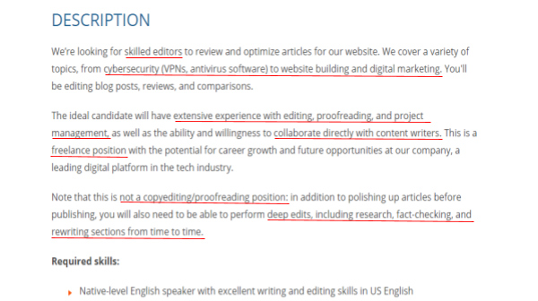 content editor role