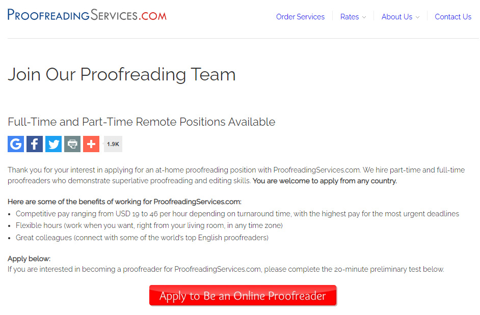 Join Our Proofreading Team