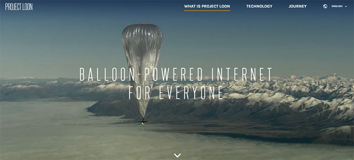 balloon powered internet