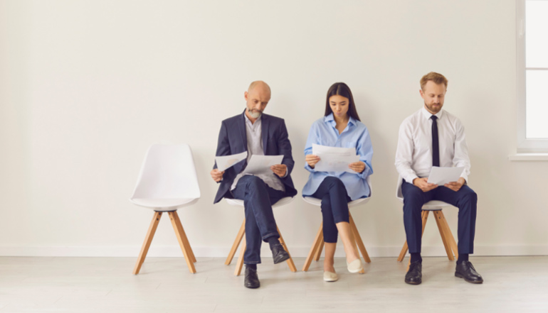 applicants waiting for their interview