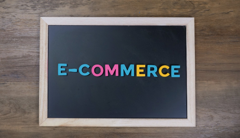 colorful ecommerce letters
