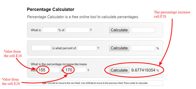 percentage calculator