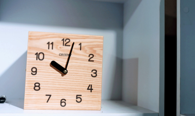 nordic wooden clock