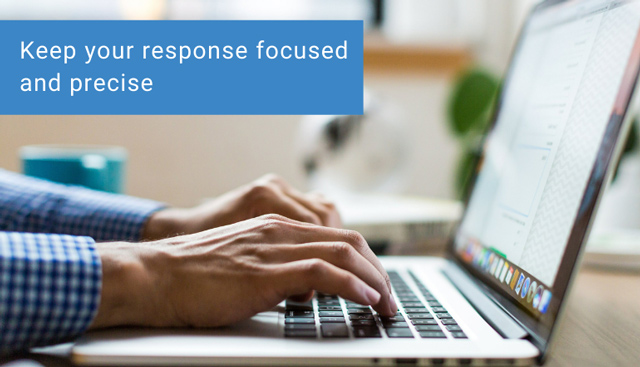 keep your response focused and precise