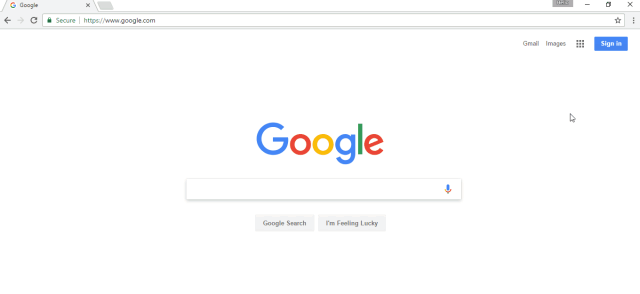 Google search using incognito