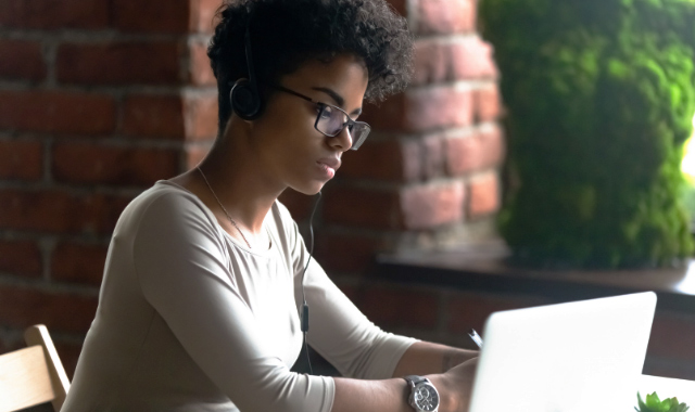 woman busy working 