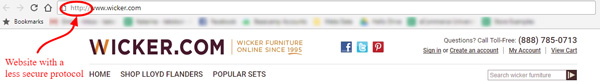 wicker eCommerce store