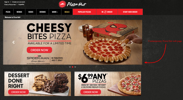 Pizza Hut online store
