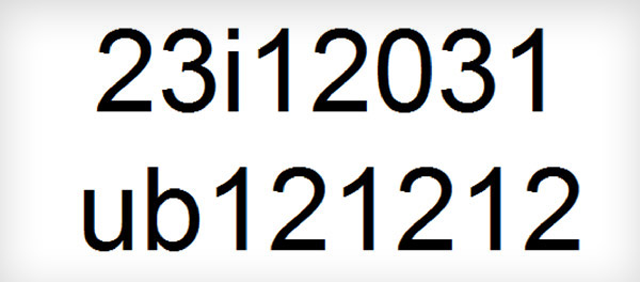 letter and numbers alternating