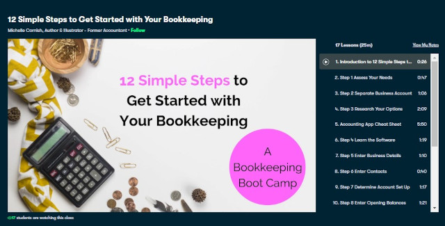 steps to get started with your bookkeeping course
