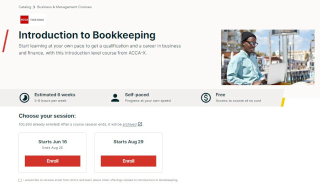 introduction to bookkeeping course from edX