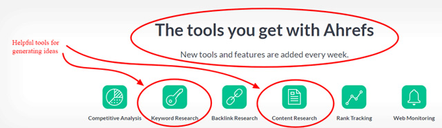 tools you get with Ahrefs