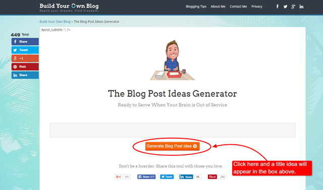 build your own blog webpage
