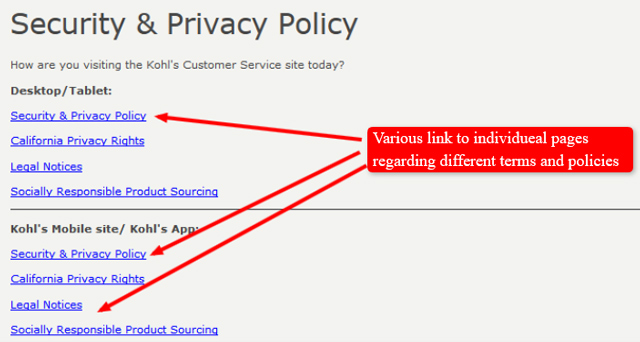 security and privacy policy