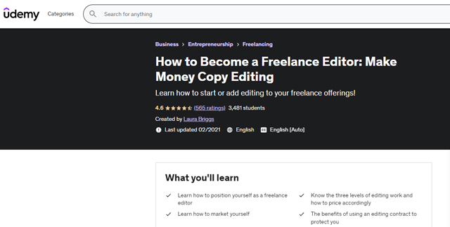 become a freelance copy editor