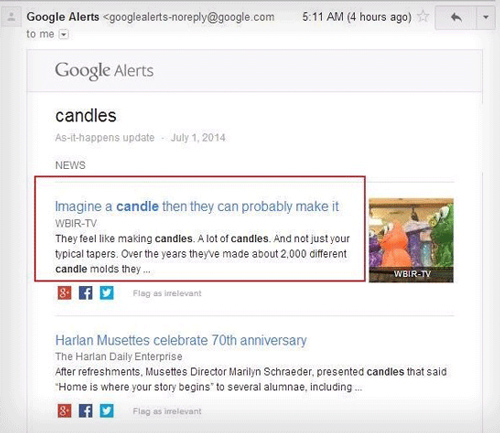 potential story for your candle eCommerce store