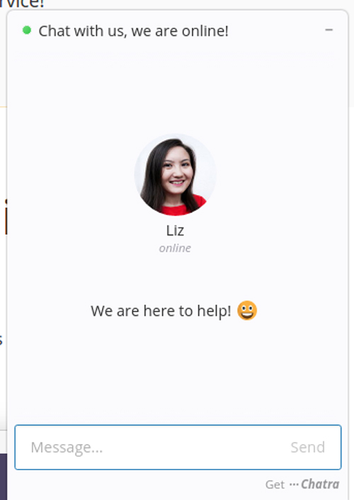 live chat support