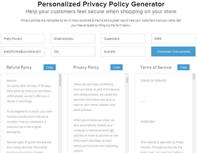 Policy Generator