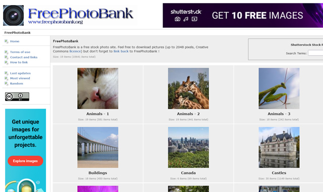 image search result in Free Photo Bank