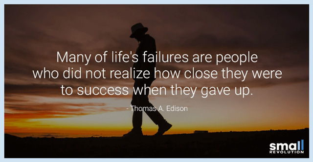 many of life's failures are people quote