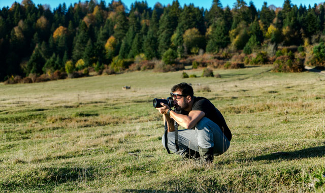 male nature photographer